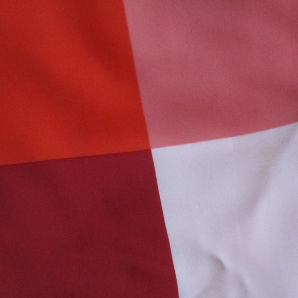 1970s passion pink color block scarf - Picture 3 of 7